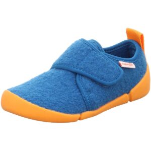 Superfit - Barefit Venti - Kinder Barfuß-Hausschuhe - Blau/Orange
