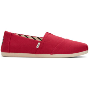 Toms - Alpargata Recycled Cotton Canvas Wm - Damen Espadrilles - Rot (Red)