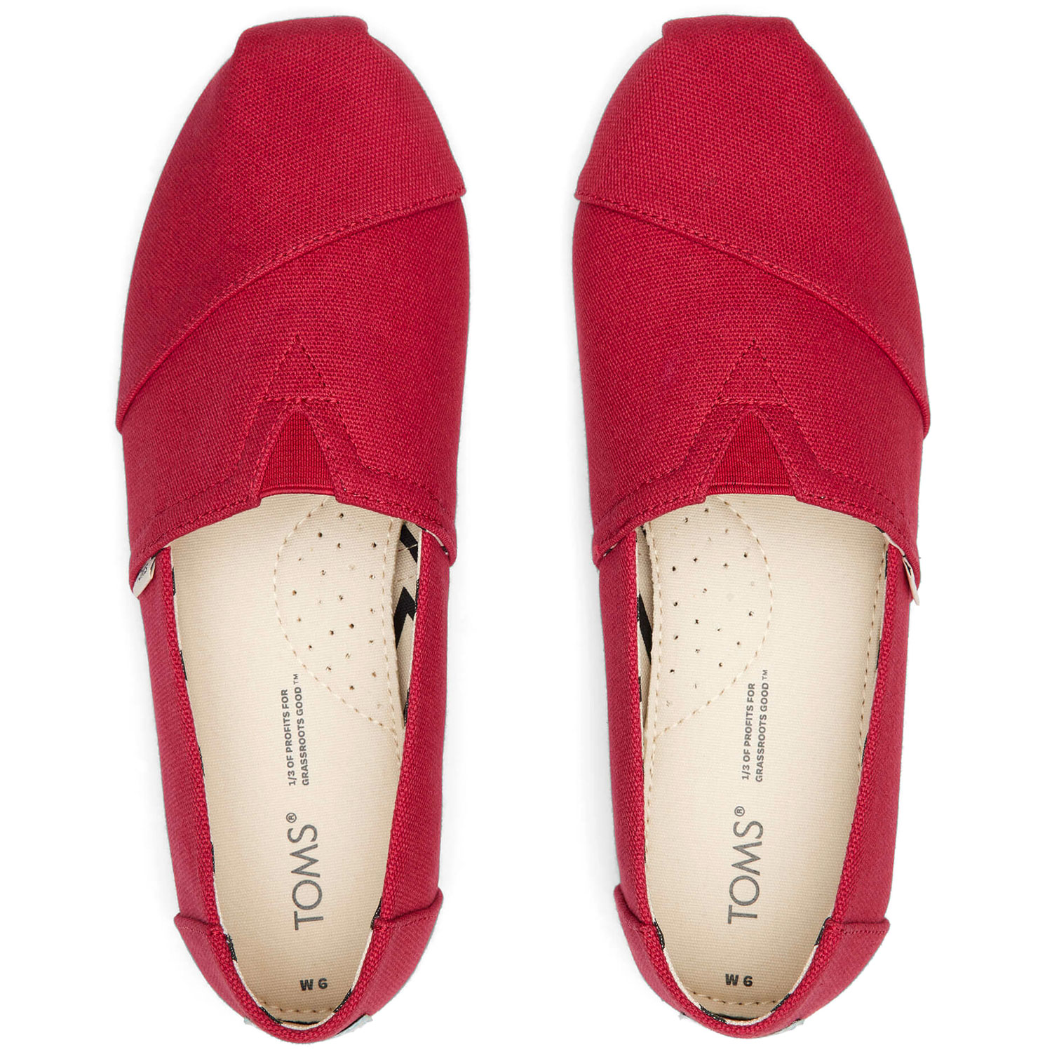 Toms - Alpargata Recycled Cotton Canvas Wm - Damen Espadrilles - Rot (Red) – Bild 4