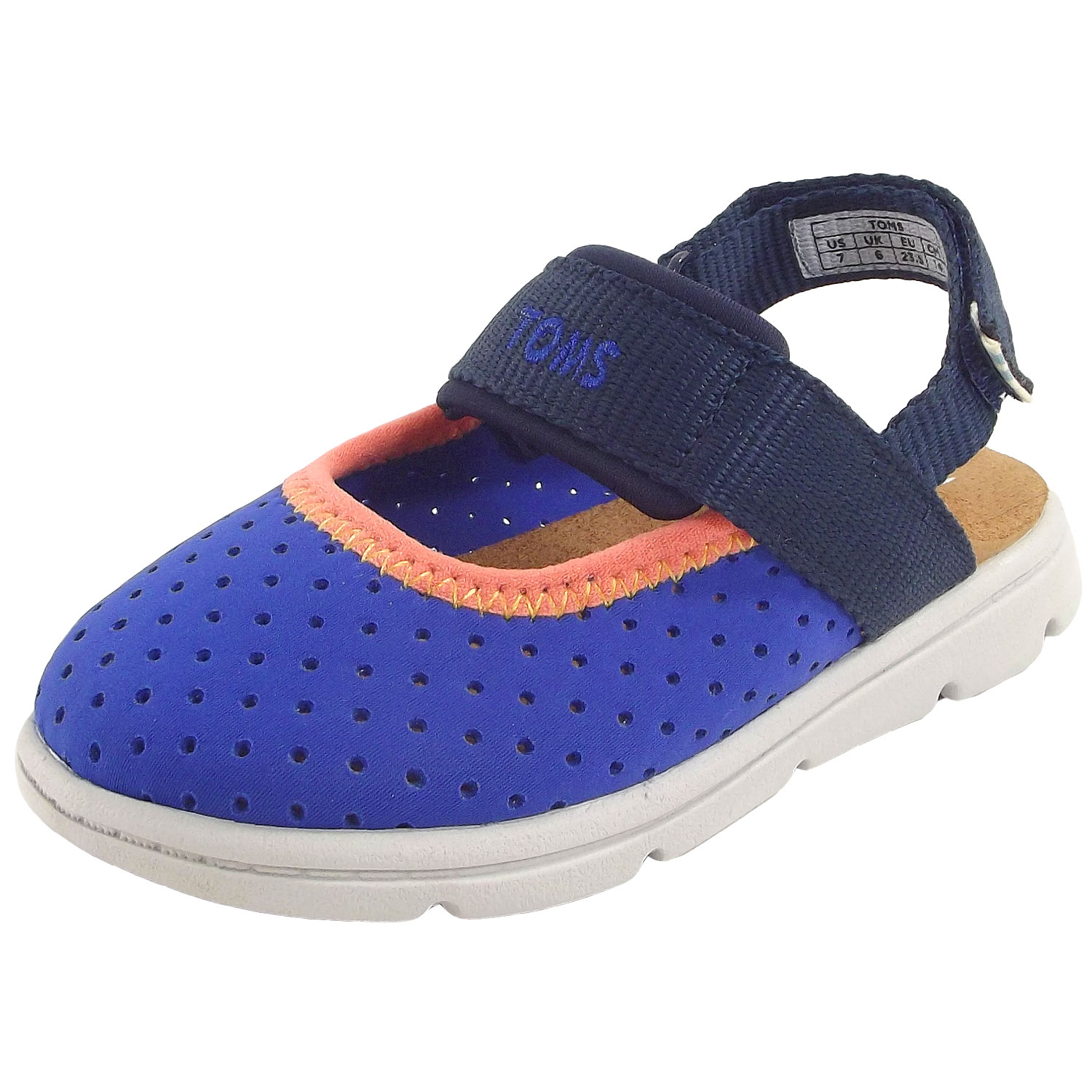 Toms - Caity Tiny - Kleinkinder Aqua Sandalen - blau (navy nylon perf)