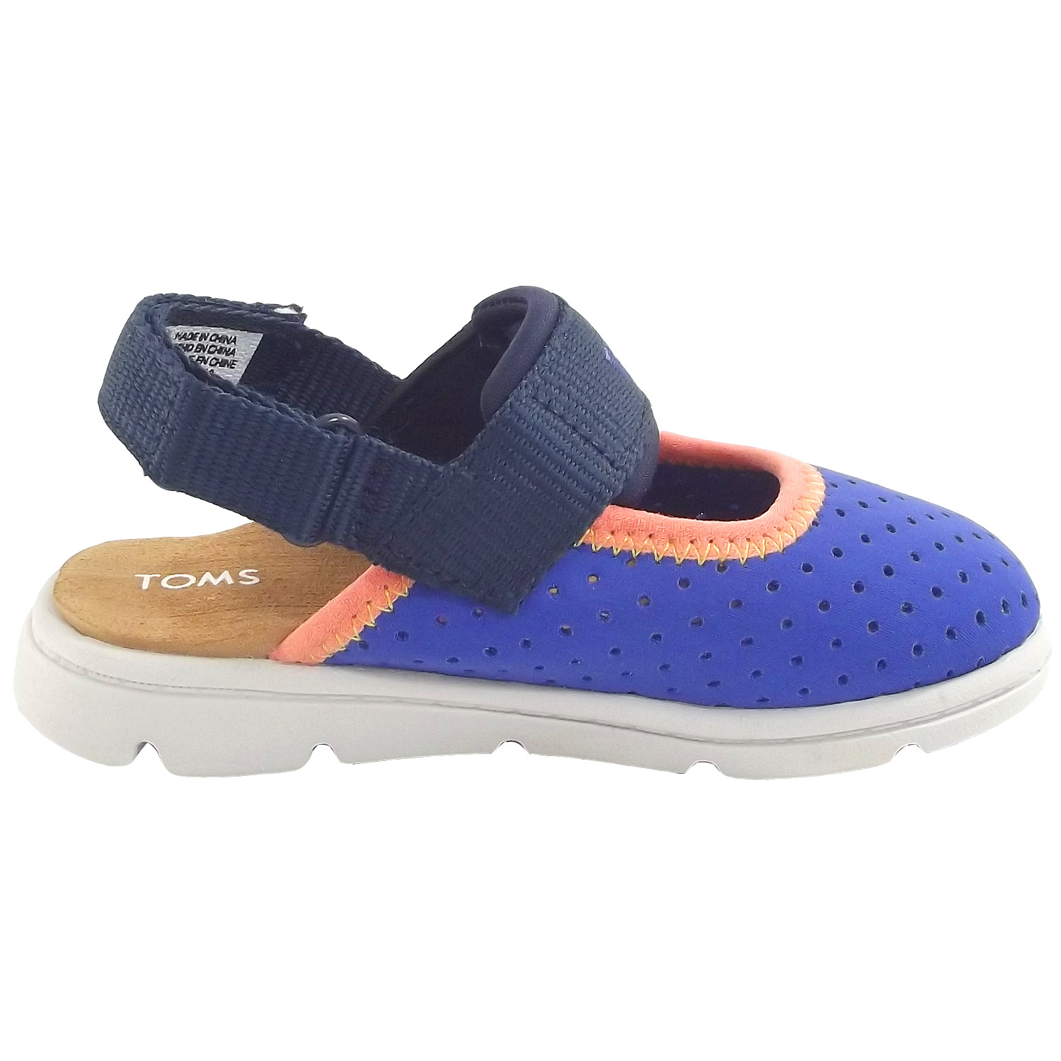 Toms - Caity Tiny - Kleinkinder Aqua Sandalen - blau (navy nylon perf) – Bild 2