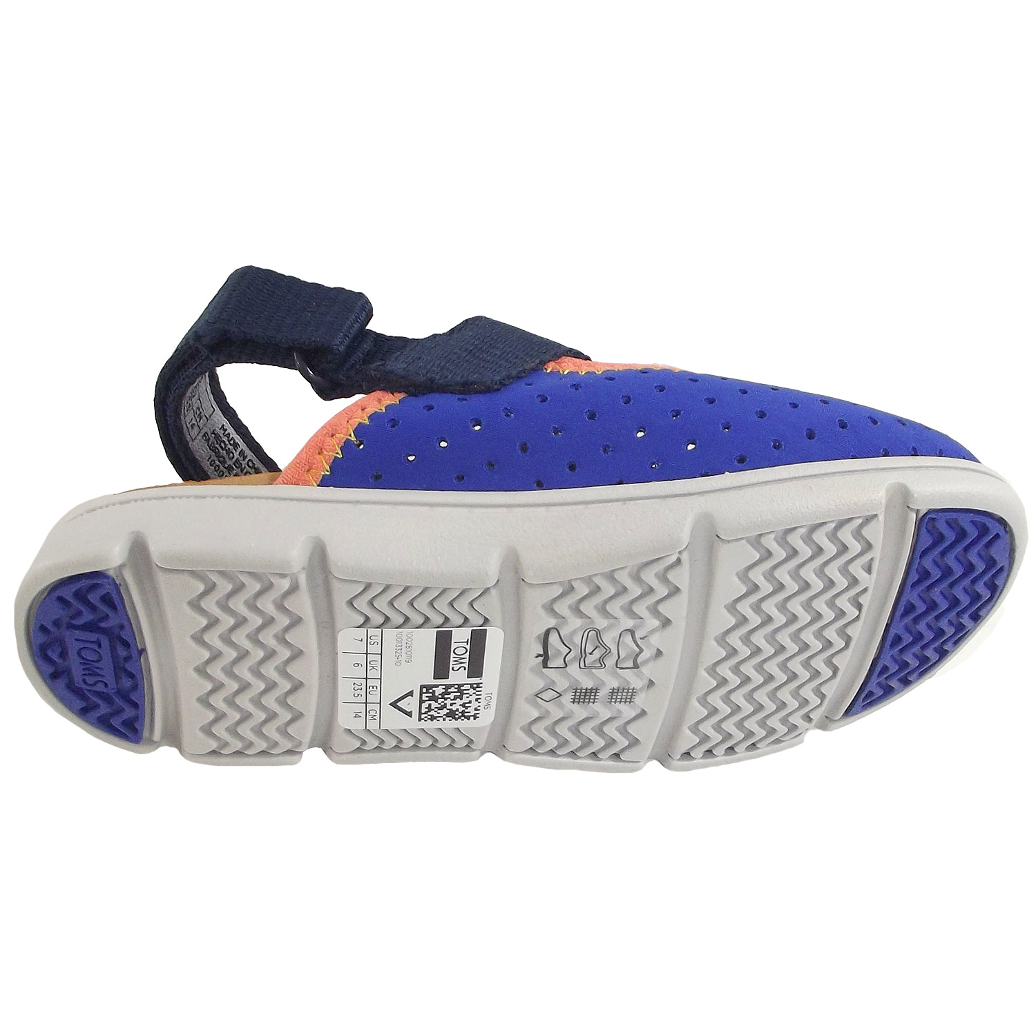 Toms - Caity Tiny - Kleinkinder Aqua Sandalen - blau (navy nylon perf) – Bild 4