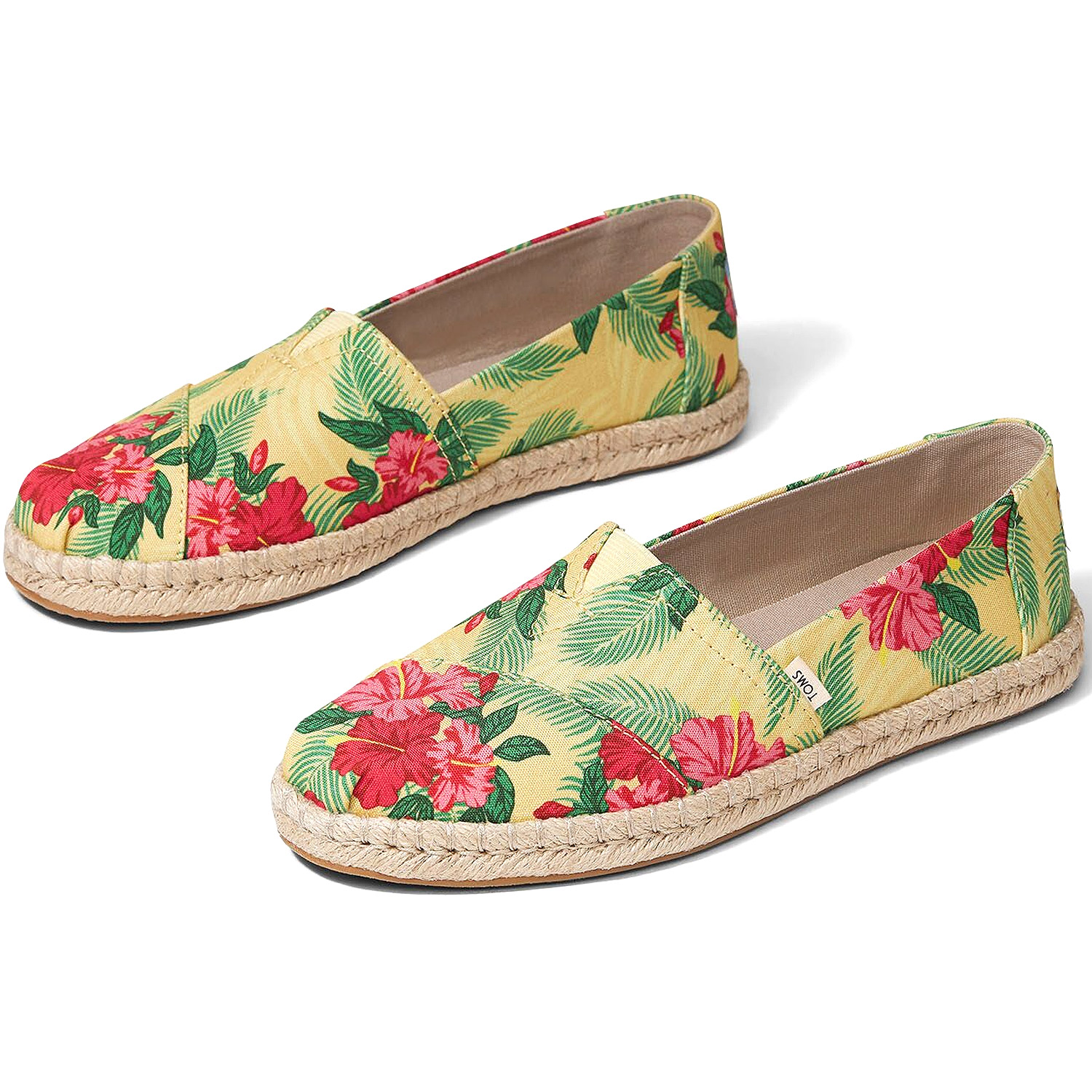 Toms - Classic Floral Rope Wm - Damen Espadrilles - yellow hibiscus – Bild 2