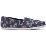 Toms - Alpargata Embroidered Floral - Damen Espadrilles mit Blumenmotiv - Marineblau (Navy Multi)