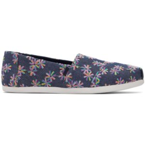 Toms - Alpargata Embroidered Floral - Damen Espadrilles mit Blumenmotiv - Marineblau (Navy Multi)