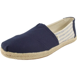 Toms - Alpargata Rope Stripes Wm - Damen Espadrilles mit Bast - Dunkelblau/Cremeweiß (Navy University))