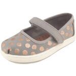 Toms - Mary Jane Foil Polka Dot - Mädchen Spangenschuhe - grau (drizzle grey/rose gold)