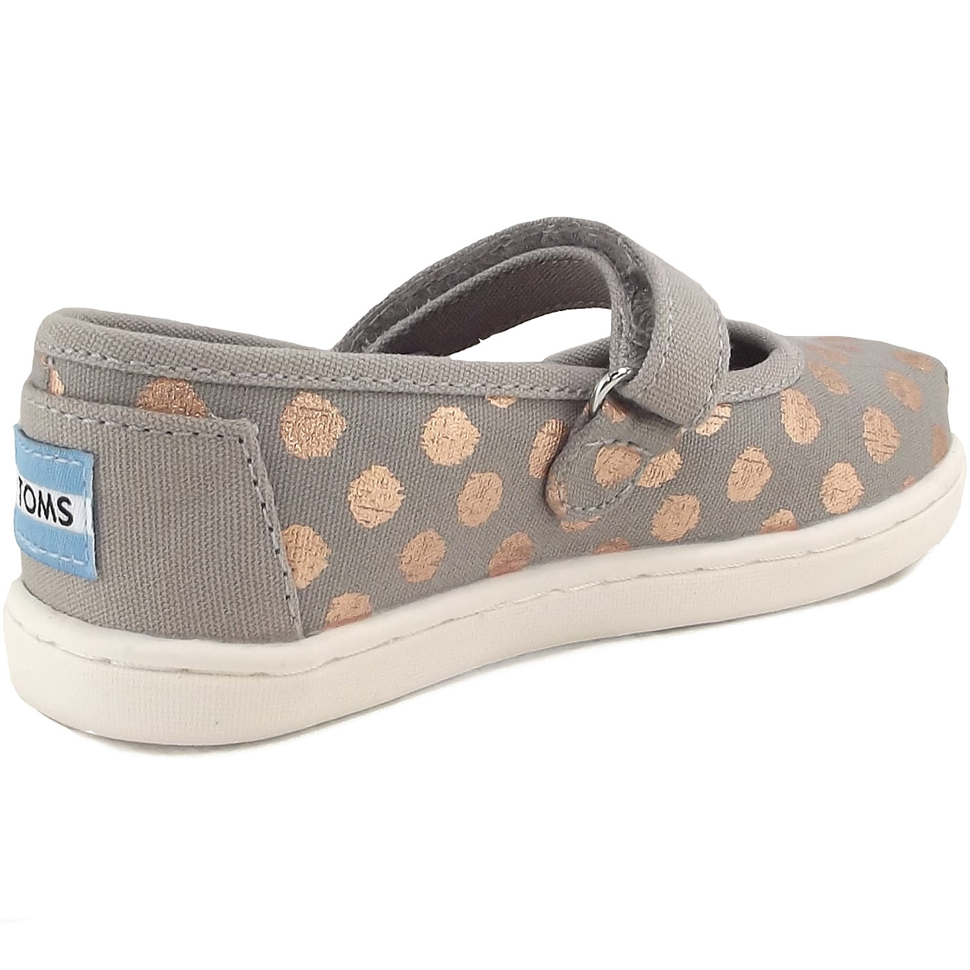 Toms - Mary Jane Foil Polka Dot - Mädchen Spangenschuhe - grau (drizzle grey/rose gold) – Bild 2