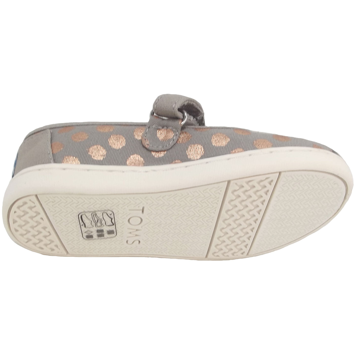 Toms - Mary Jane Foil Polka Dot - Mädchen Spangenschuhe - grau (drizzle grey/rose gold) – Bild 4