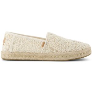 Toms - Alpargata Rope 2.0 - Damen Espadrille aus Häkelspitze - Natural Crochet Lace