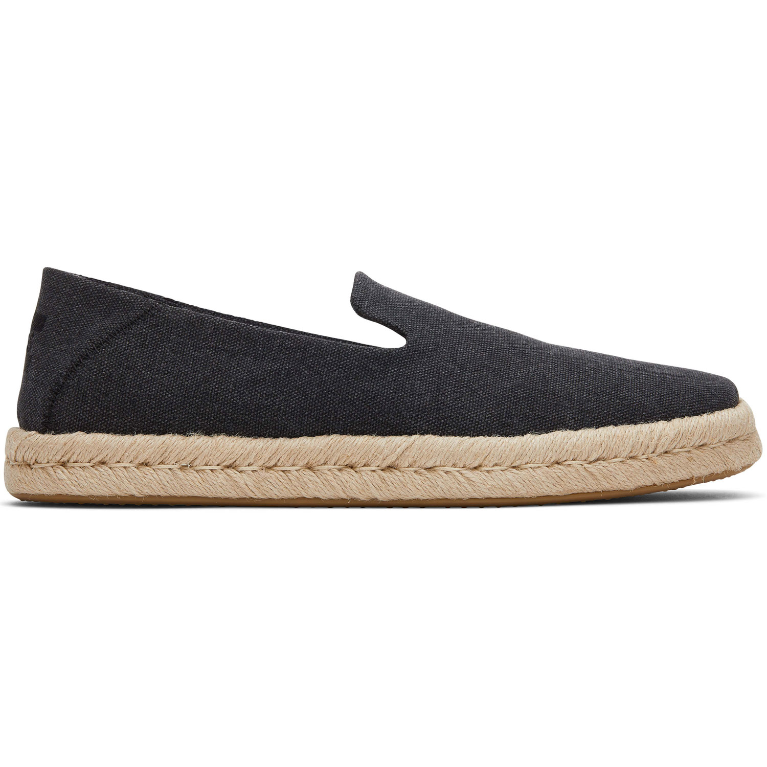 Toms - Santiago Recycled Cotton Canvas Mn - Herren Espadrilles - Schwarz (Black Recycled Cotton)