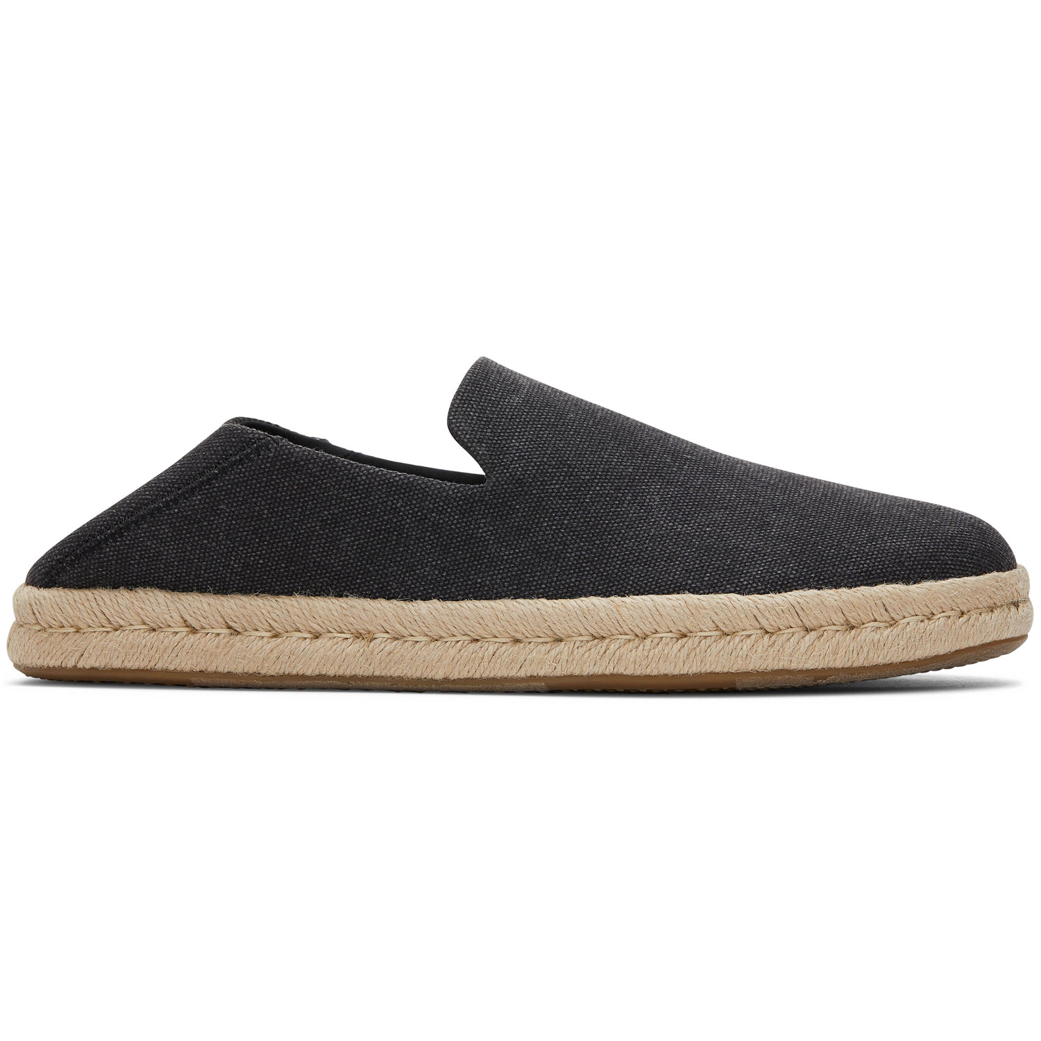 Toms - Santiago Recycled Cotton Canvas Mn - Herren Espadrilles - Schwarz (Black Recycled Cotton) – Bild 2