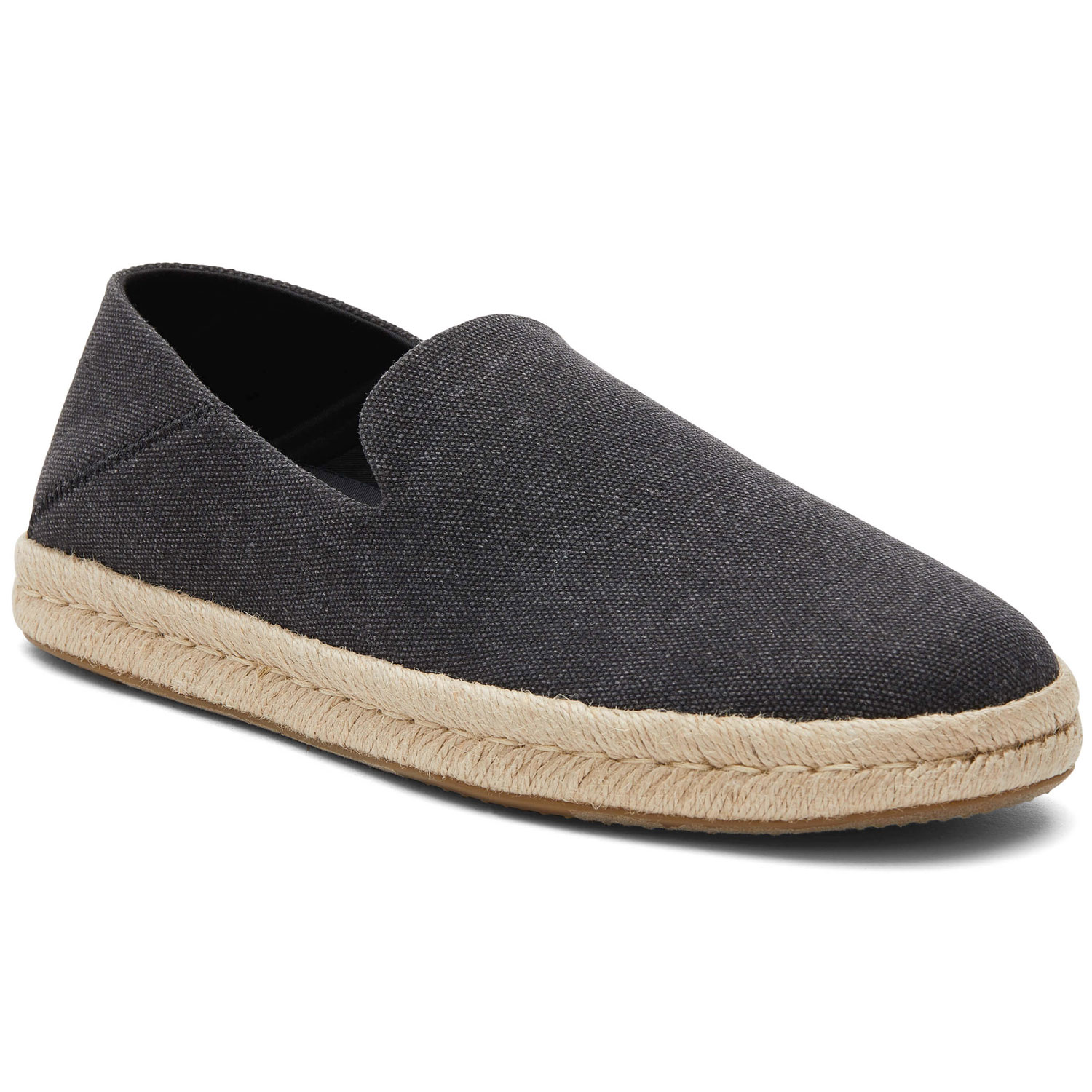 Toms - Santiago Recycled Cotton Canvas Mn - Herren Espadrilles - Schwarz (Black Recycled Cotton) – Bild 3