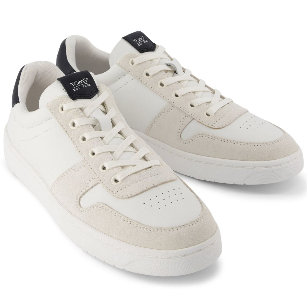 Toms - Trvl Lite Court - Herren Klassische Sneaker aus Leder - Weiß (White/Black) – Bild 2