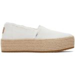 Toms - Valencia - Damen Canvas-Plateauschuhe - Weiß (White)