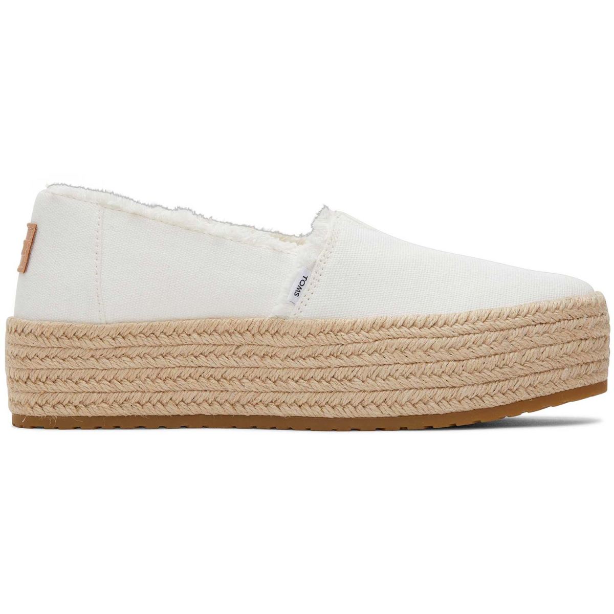 Toms - Valencia - Damen Canvas-Plateauschuhe - Weiß (White)