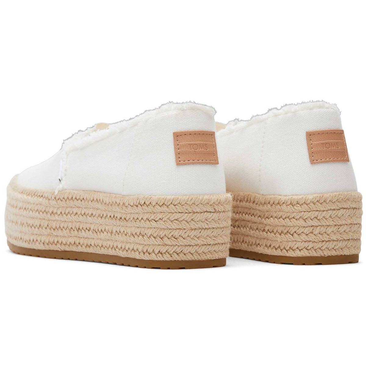 Toms - Valencia - Damen Canvas-Plateauschuhe - Weiß (White) – Bild 3