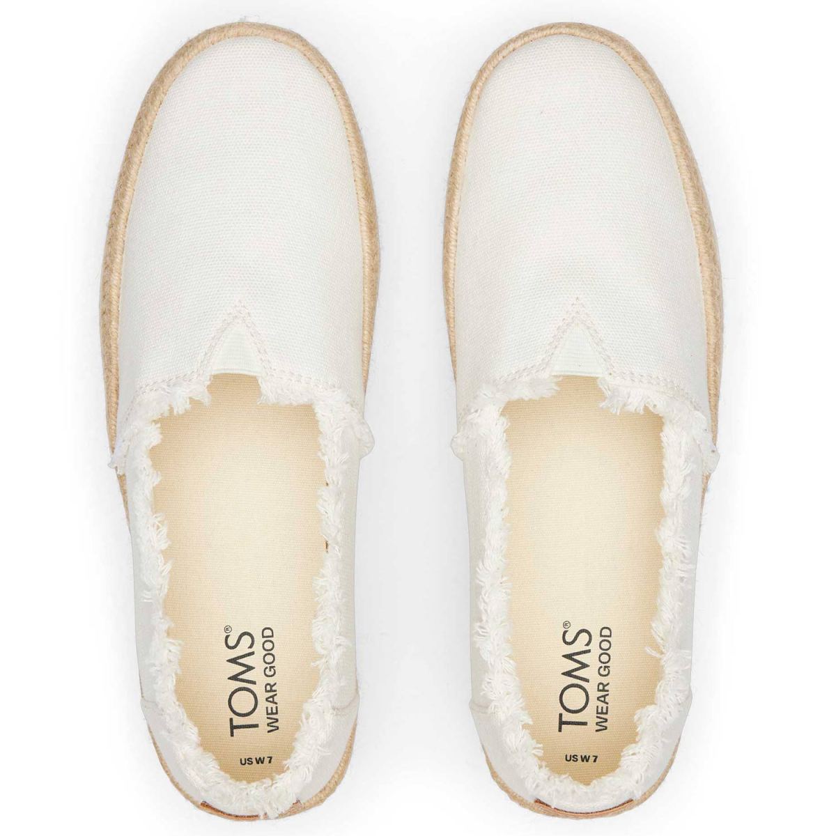 Toms - Valencia - Damen Canvas-Plateauschuhe - Weiß (White) – Bild 4