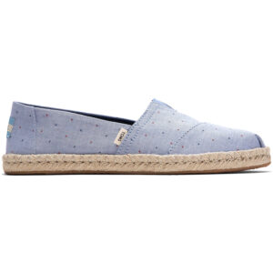 Toms - Heart Motif Woven - Damen Espadrilles - hellblau (blu)
