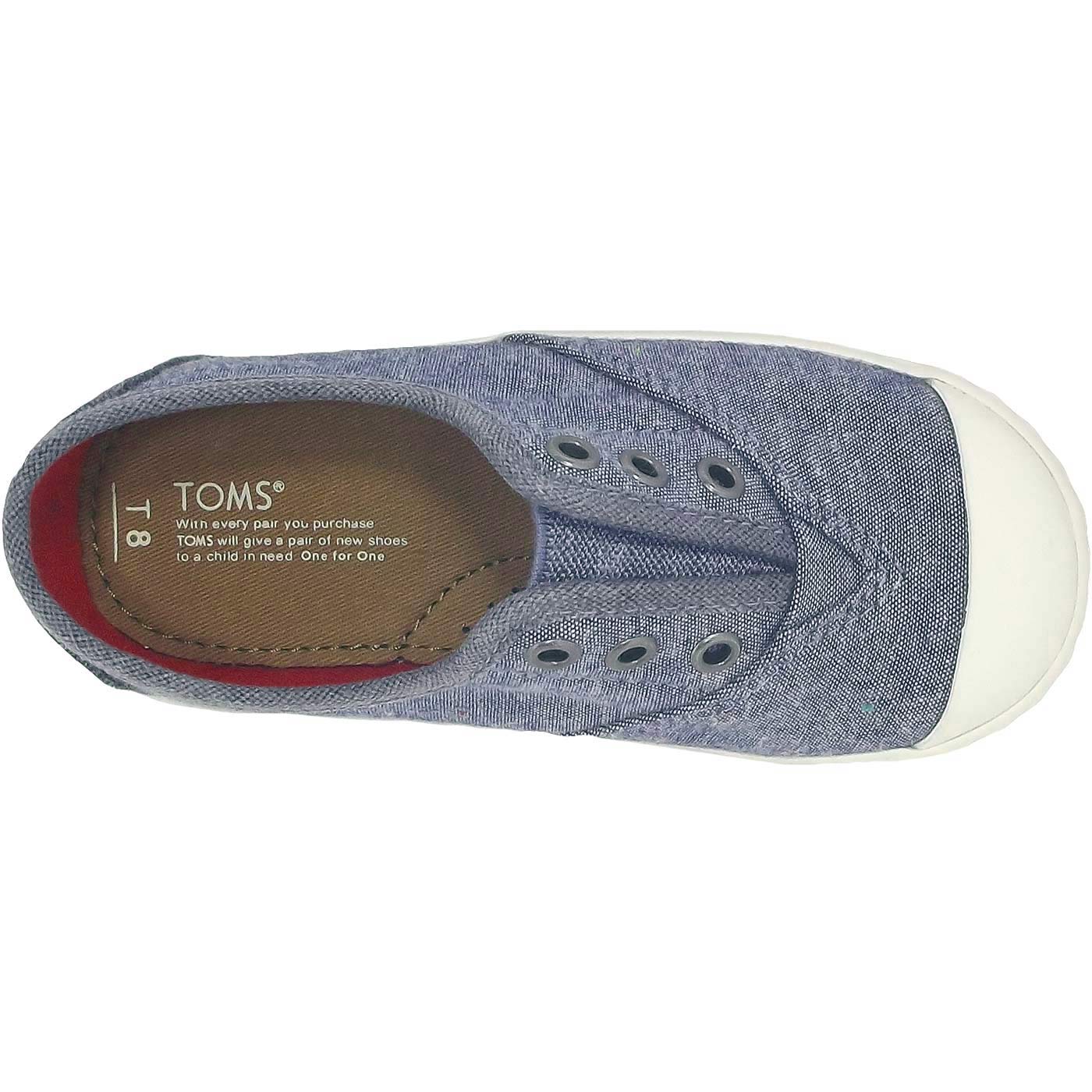 Toms - Zuma Chambray - Kleinkinder Slipper - blau (blue multi speckle) – Bild 3