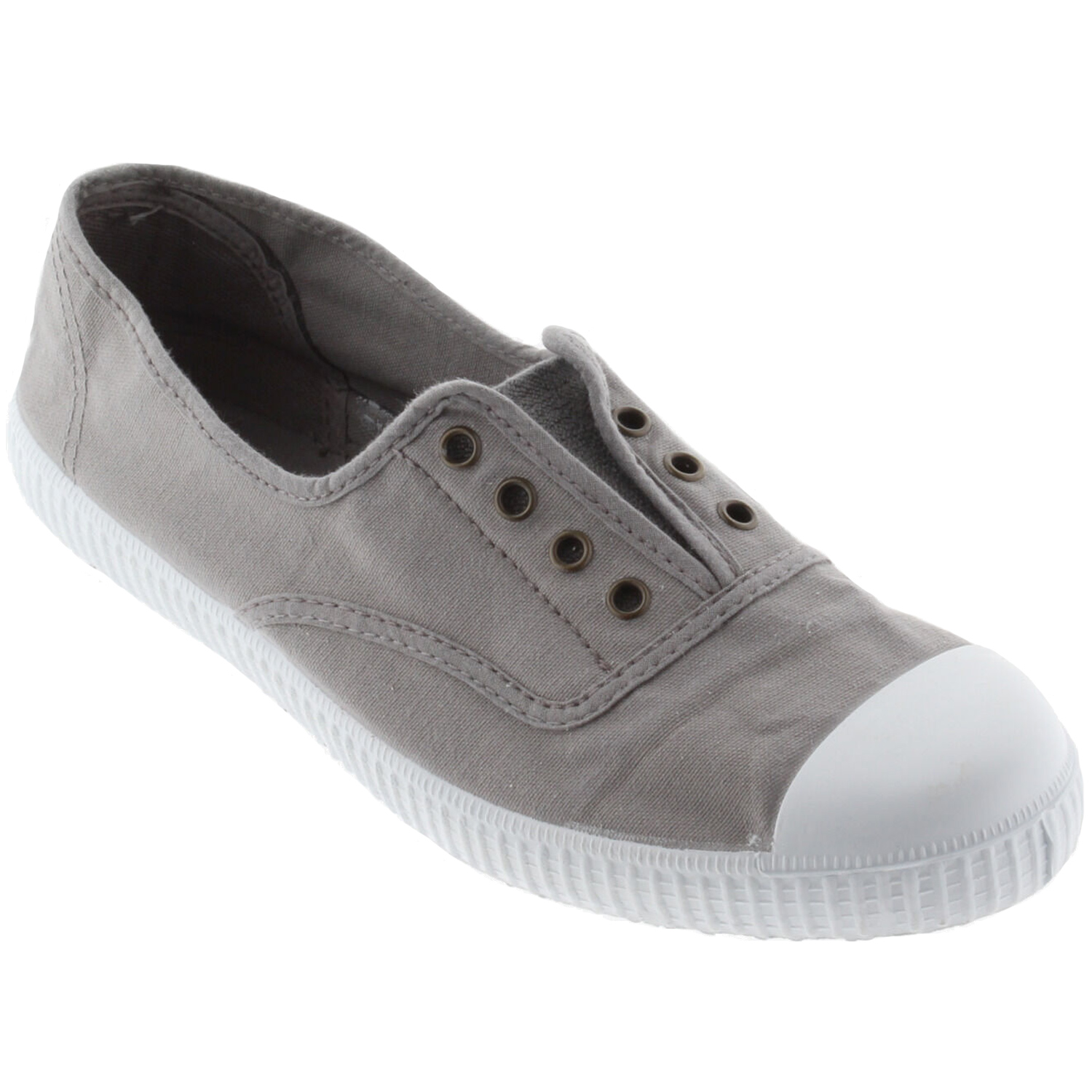 Victoria - 1915 - Damen Baumwolle-Schlupfschuhe - Grau (Gris) – Bild 2
