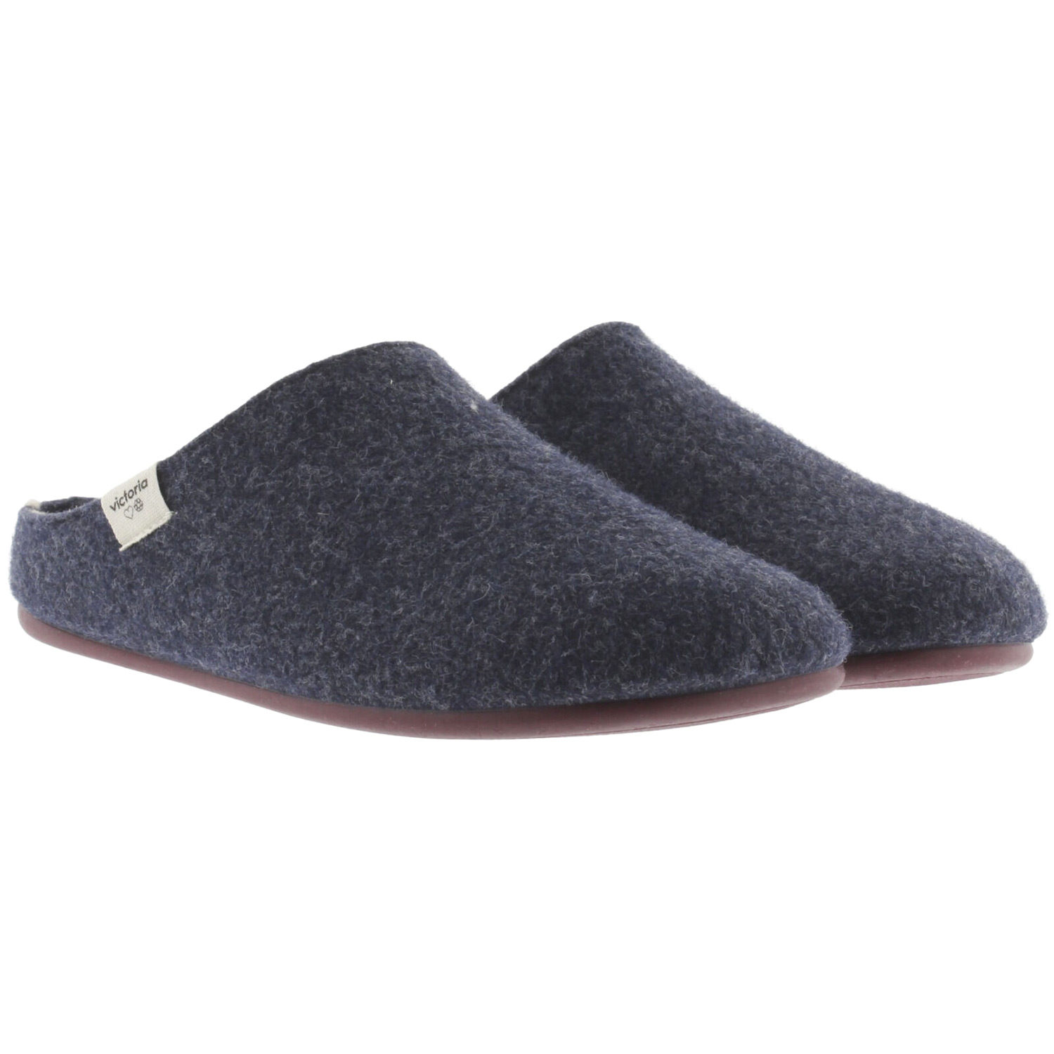 Victoria - Norte - Unisex Pantoffel aus recyceltem Filz - Dunkelblau (Marino) – Bild 4