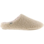 Victoria - Norte Faux Shearling - Damen Pantoffel aus Teddy-Stoff - Beige