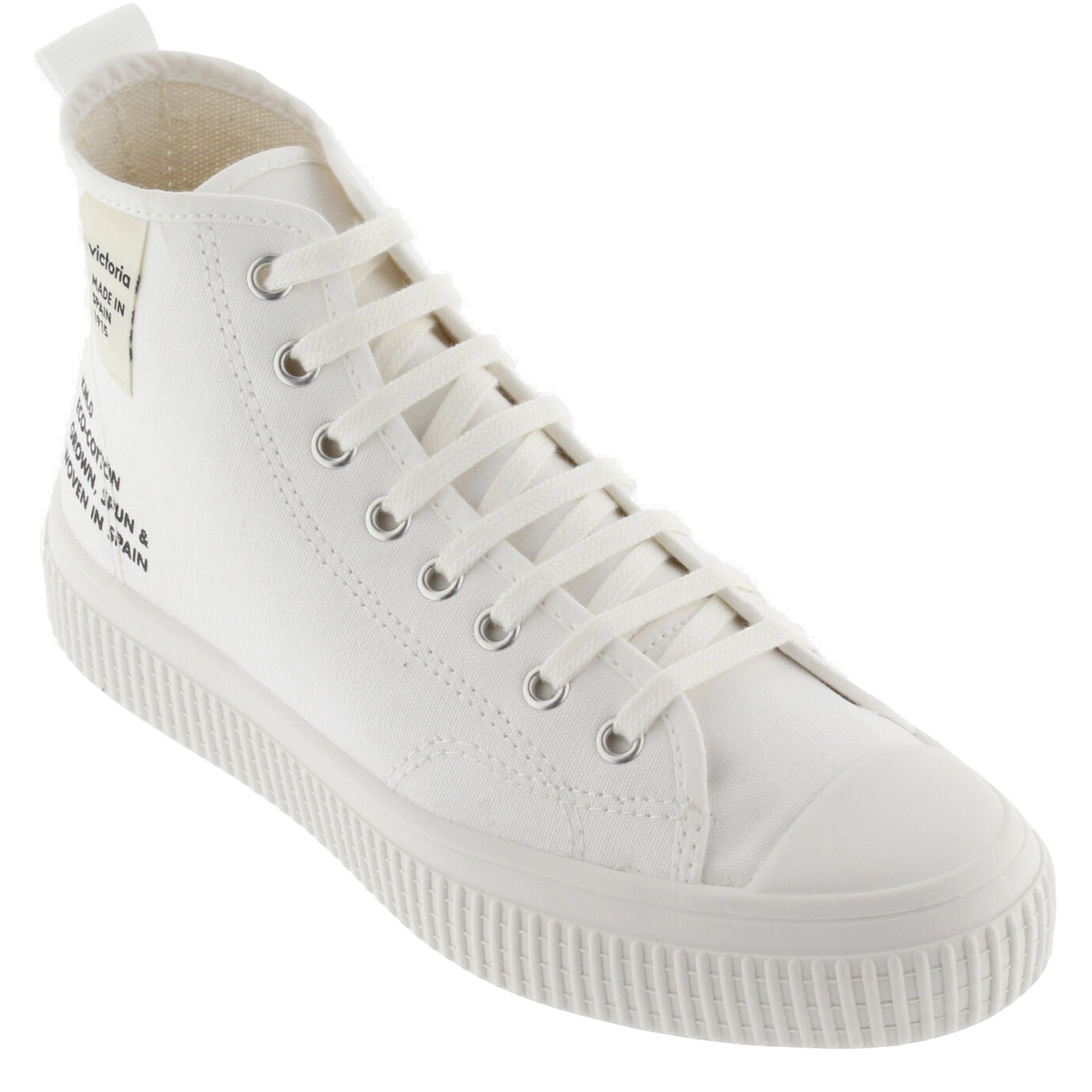 Victoria - Re-Edition - Damen High-top Canvas Sneaker - Weiß (Blanco) – Bild 2