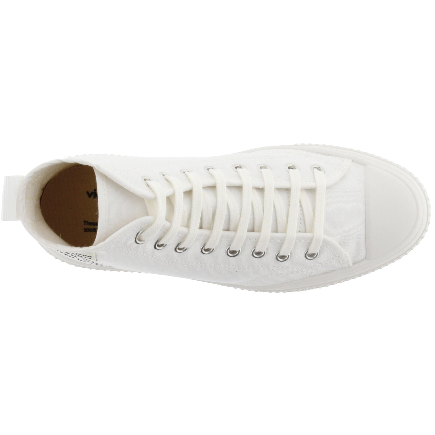 Victoria - Re-Edition - Damen High-top Canvas Sneaker - Weiß (Blanco) – Bild 4