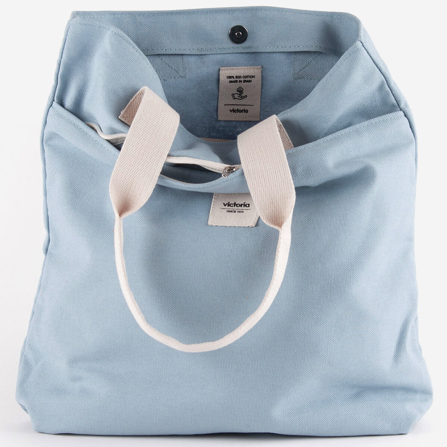 Victoria - Tote Lona Eco - Damen Canvas-Shoppertasche - Hellblau (Glaciar) – Bild 4