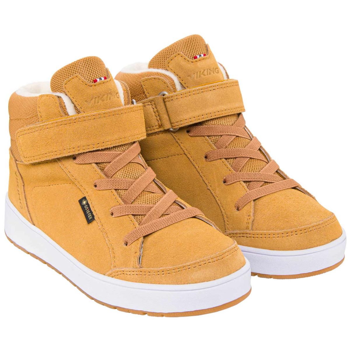 Viking - Gore-Tex Eagle Mid GTX Warm - Jungen Winter-Stiefelette mit Warmfutter - Senfgelb (Mustard) – Bild 2