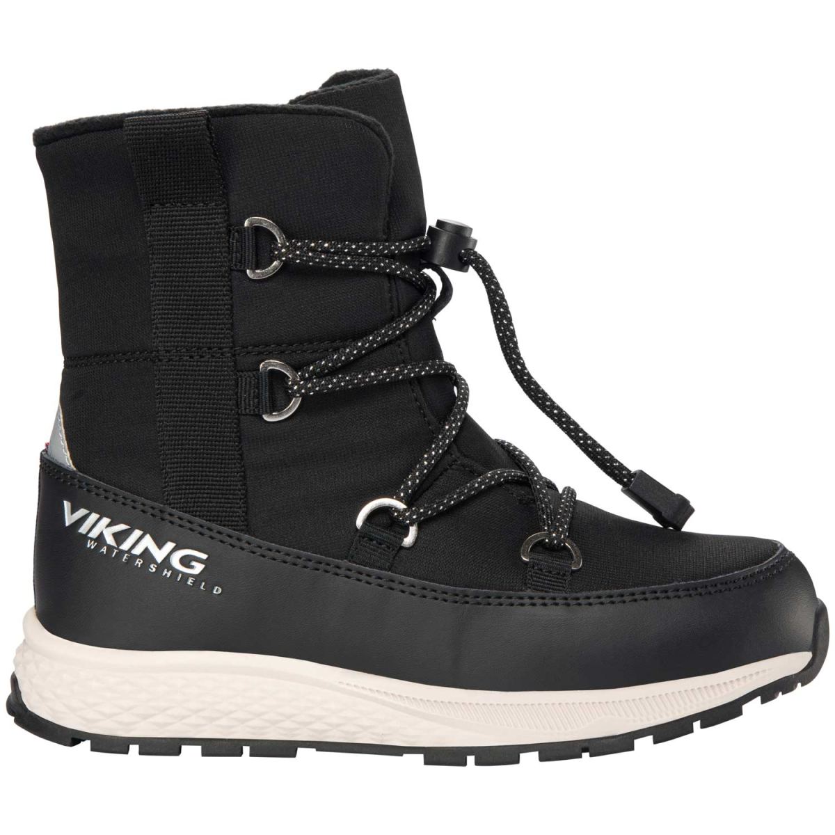 Viking - Watershield Equip Warm WP - Kinder Wasserdichte Winterstiefel mit Warmfutter - Schwarz (Black)