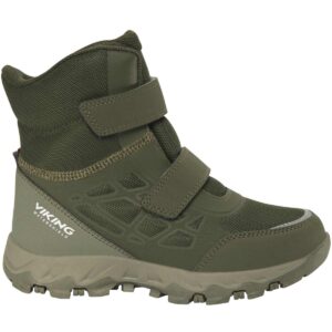Viking - Track Warm WP 2V - Kinder Wasserdichte Winterstiefel mit Warmfutter - Olive