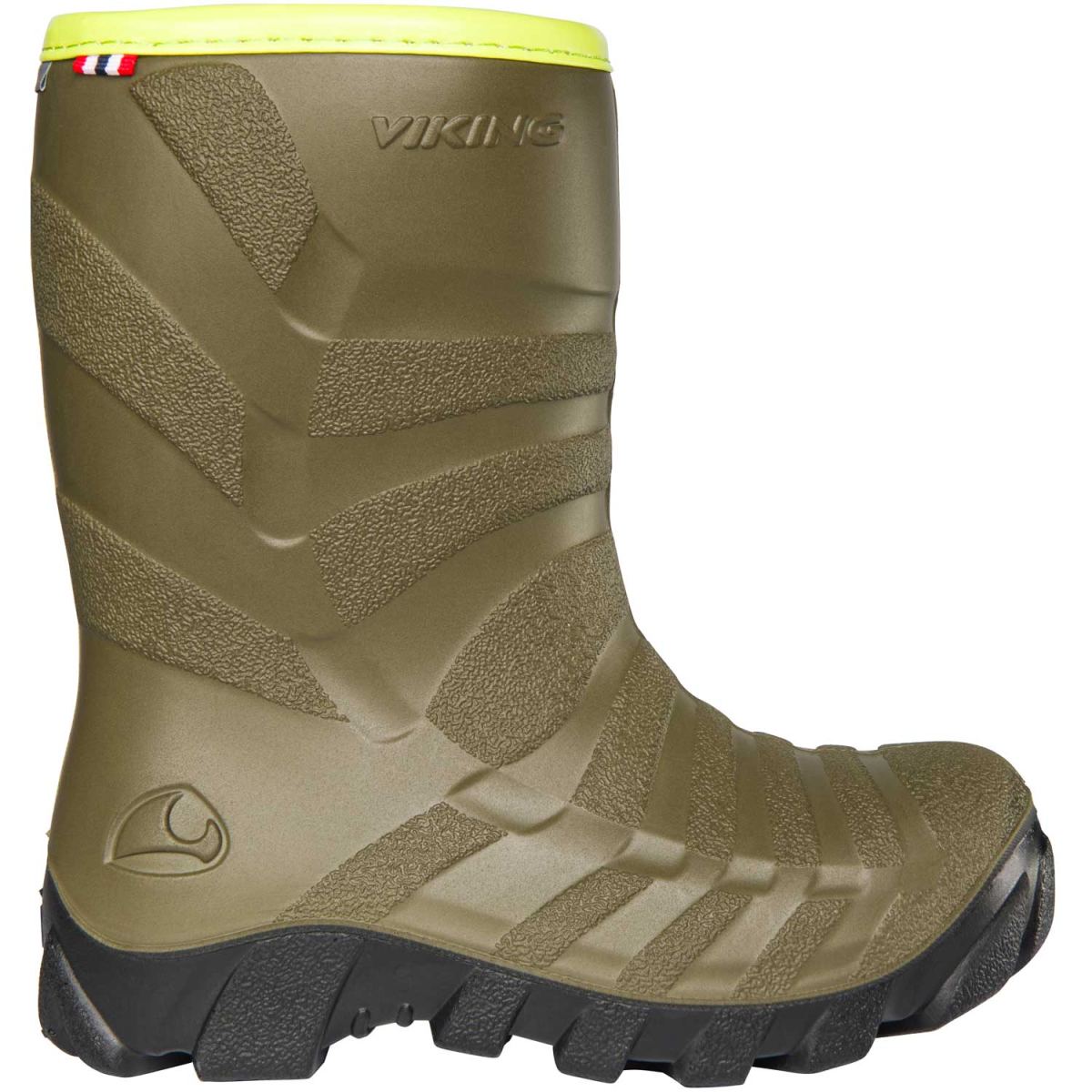 Viking - Ultra Warm - Kinder Winterstiefel aus PU mit Warmfutter - Khaki/Black