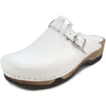 Waltl - Adam Glattleder - Herren Holzclogs - weiß