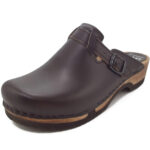 Waltl - Adam Glattleder - Herren Holzclogs - dunkelbraun