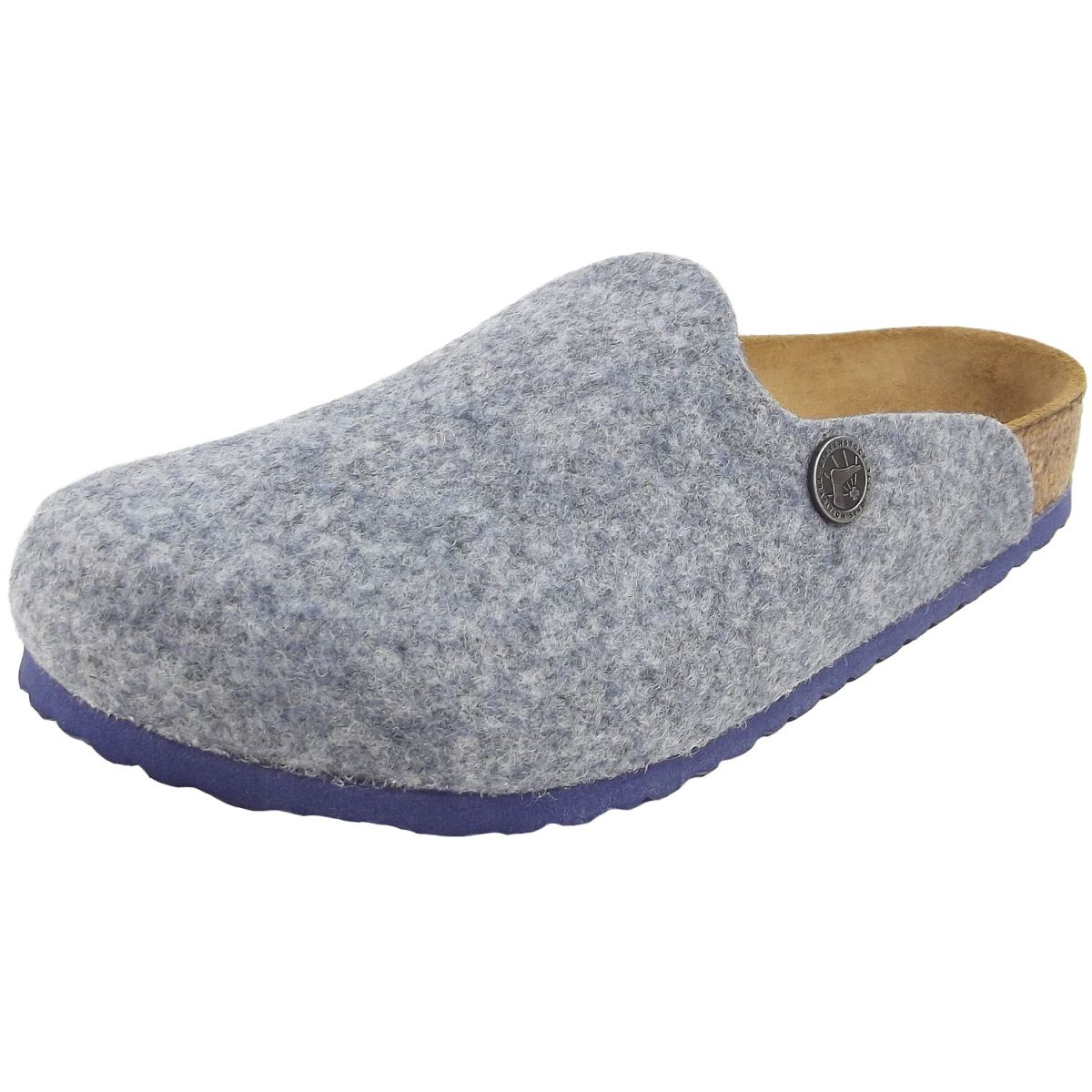 Birkenstock - Amsterdam Rivet Kids - Kinder Pantoffel - graublau (doubleface powder blue)