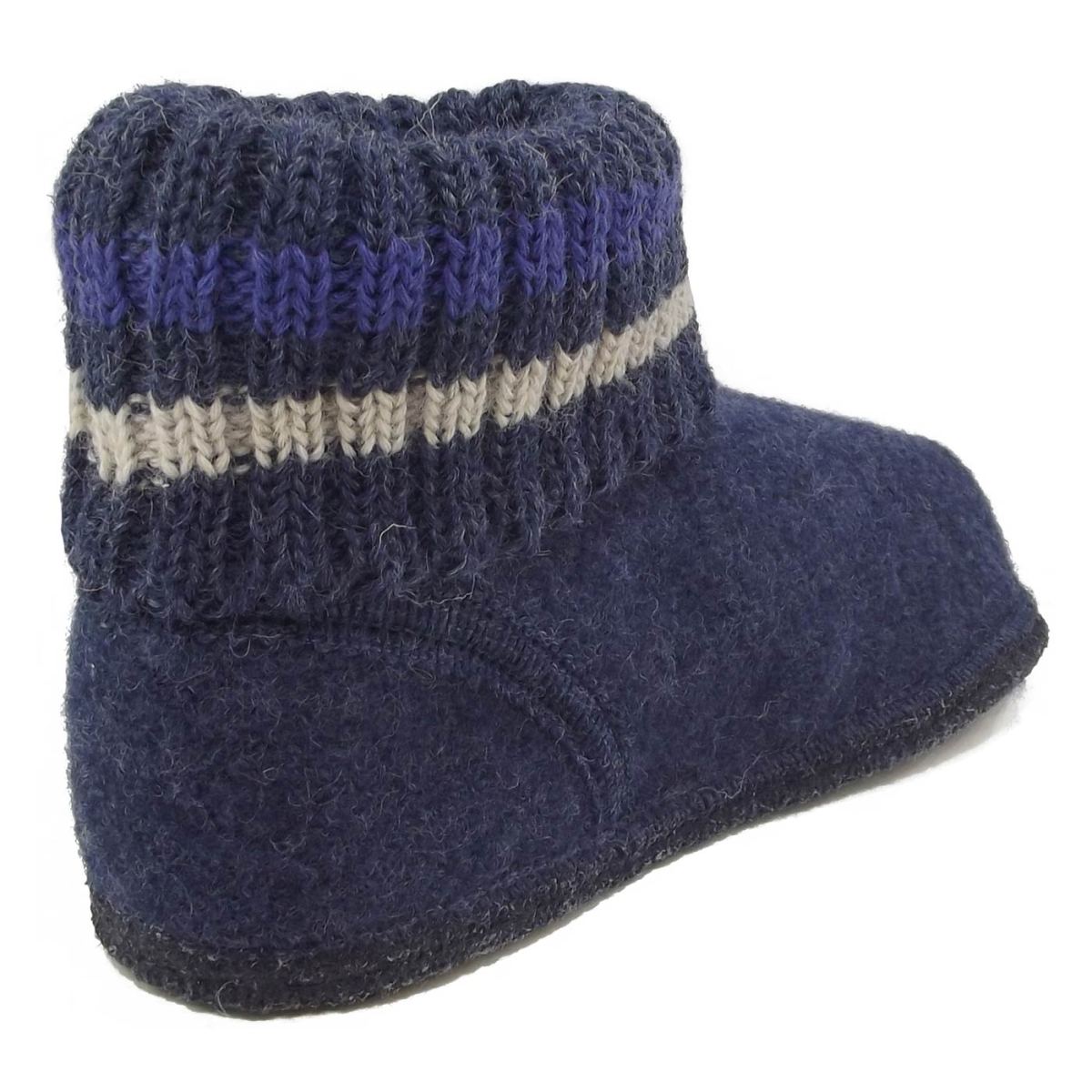 Haflinger - Paul - Unisex Hüttenschuhe - Jeans – Bild 2
