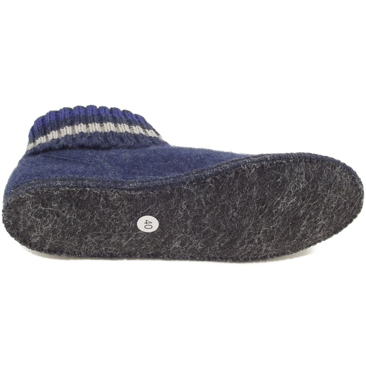 Haflinger - Paul - Unisex Hüttenschuhe - Jeans – Bild 4