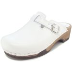 Waltl - Eva Glattleder - Damen Holzclogs - weiß