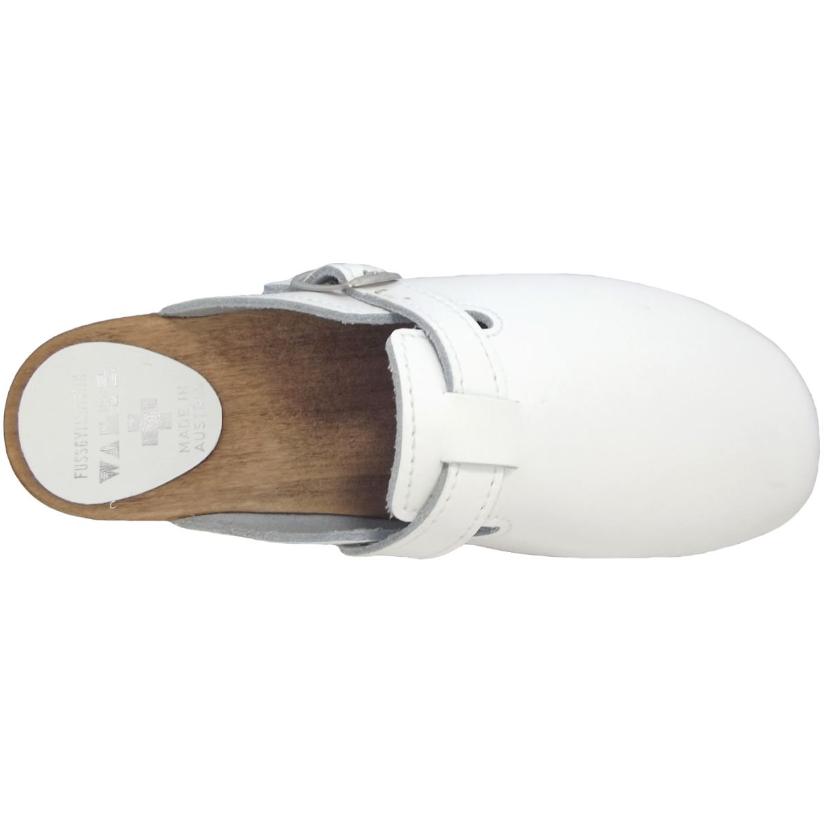 Waltl - Eva Glattleder - Damen Holzclogs - weiß – Bild 3