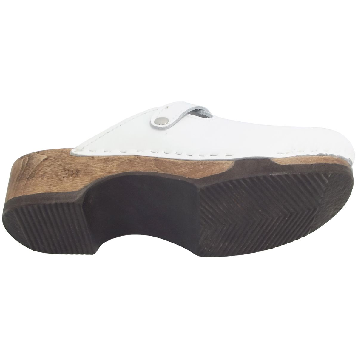 Waltl - Eva Glattleder - Damen Holzclogs - weiß – Bild 4