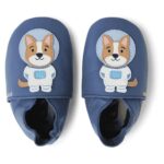 Bobux - Soft Sole Astro Pup - Baby Krabbelschuhe mit Hund-Motiv - Blue Indigo