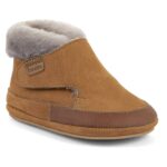 Froddo - Prewalkers Barefoot Furry Walk - Baby Erste Barfußstiefel mit Lammfellfutter - Braun (Cognac)