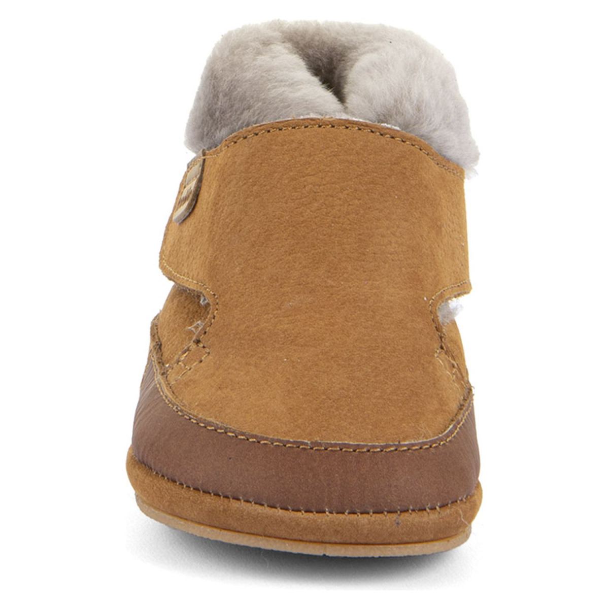 Froddo - Prewalkers Barefoot Furry Walk - Baby Erste Barfußstiefel mit Lammfellfutter - Braun (Cognac) – Bild 4