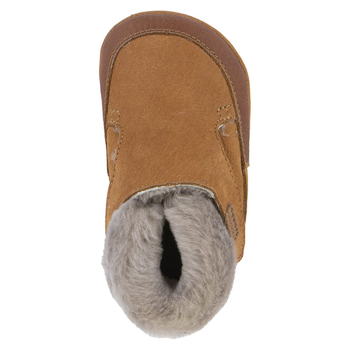 Froddo - Prewalkers Barefoot Furry Walk - Baby Erste Barfußstiefel mit Lammfellfutter - Braun (Cognac) – Bild 6