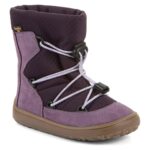 Froddo - FroddoTex Barefoot Track Wool - Mädchen Wasserdichte Barfußstiefel mit Wollfutter - Grape Wine