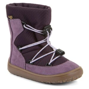 Froddo - FroddoTex Barefoot Track Wool - Mädchen Wasserdichte Barfußstiefel mit Wollfutter - Grape Wine
