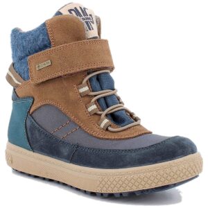 Primigi - Gore-Tex Barth GTX - Jungen Wasserdichter Winterstiefel - Blau/Braun